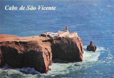Cabo de Sao Vicente Kap Vincent Algarve PT Leuchtturm Klippen Meer Felsen Atlant