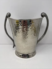 Arbor Hammered Stainless Steel Double Handle Jug / Pot. 10”