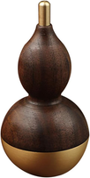 Feng Shui GlüCksbringer Skulptur, Holz & Messing, Reichtum & Gesundheit, 2 StüCk