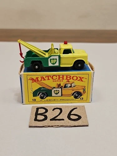 Vintage Matchbox Lesney #13 Dodge Wreck Truck In Original Box