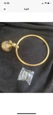 Antique Brass Round Towel Ring Hanger Wall Mounted Bath Towel Rack Bar Holder