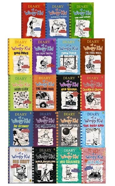 Diary of a Wimpy Kid Complete Set - 19 Books By Jeff Kinney | eBay