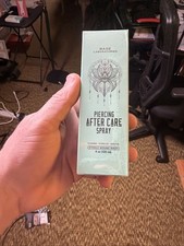 Natural 4oz Piercing Aftercare Spray - Gentle Saline Solution for Healing