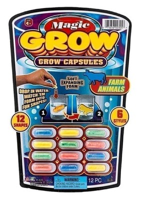 JA-RU Magic Grow Capsules (12 Capsules/Assorted Style) Best Growing Animals...