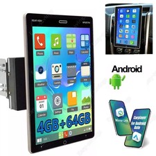 4 64G 10'' Double 2DIN Carplay Android 15 Car Stereo Radio Rotatable FM SWC GPS