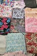 Lot Of 400 Cotton fabric 5"Quilting Squares All Flower Themed 19 Patterns Read