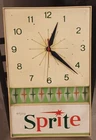 Vintage SPRITE soda plastic electric CLOCK SIGN Neon Products Lima Ohio WORKING