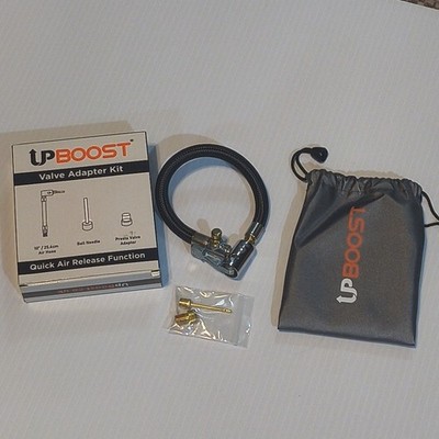 UPBOOST Valve Adapter Kit Quick Air Release Hose Tire Inflators Ball Needle. New