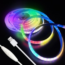 COB LED Strip Lights Multi-Colored Strip Light 3.28FT, 5V Dimmable LED Light ...
