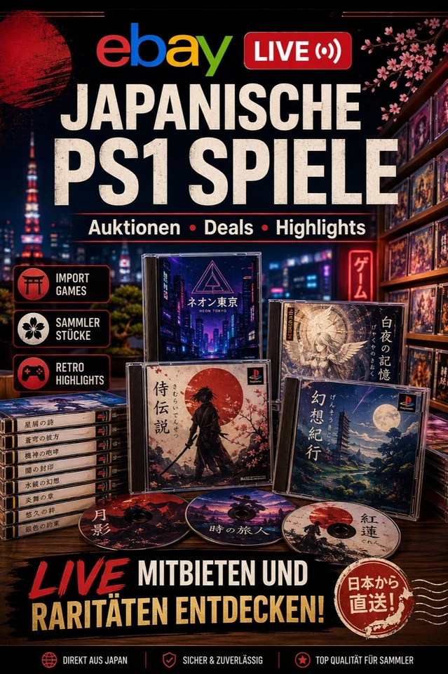 PS1 NTSC Special - ca. 200 Japan Import NTSC Spiele - mit Catzuma