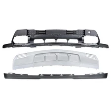 Front Lower Bumper Cover Kit For 2022-2025 Chevy Silverado 1500 w/ Deflector