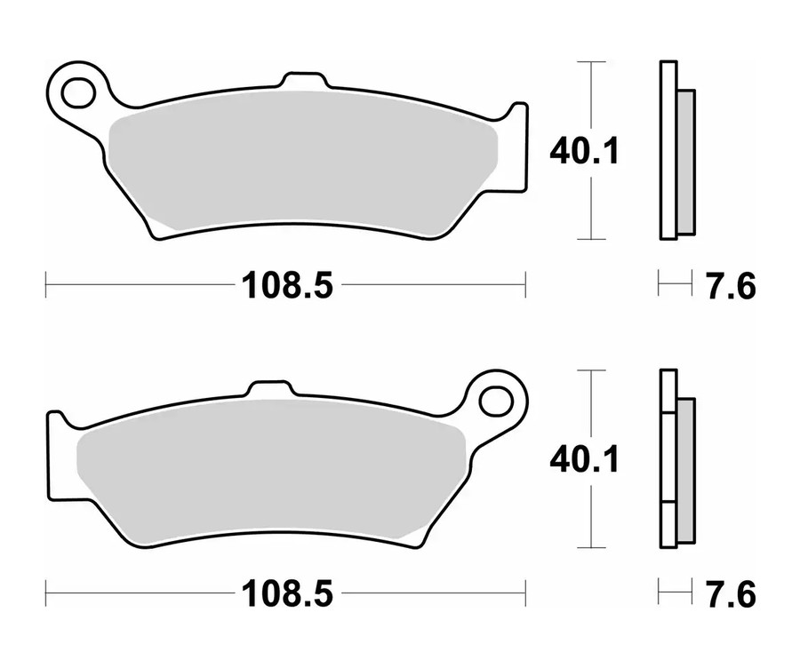 Plaquettes de frein BREMBO 07BB43SP moto enduro cross tout-terrain fritté