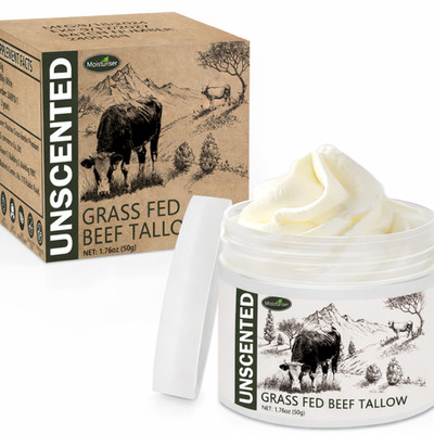 Grass Fed Beef TallowFace Moisturizer 100% Organic Beef Tallow Blam Gras (New)