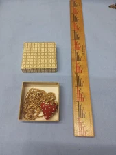 KJL Kenneth Jay Lane Vintage Strawberry Red Enamel Necklace twist chain