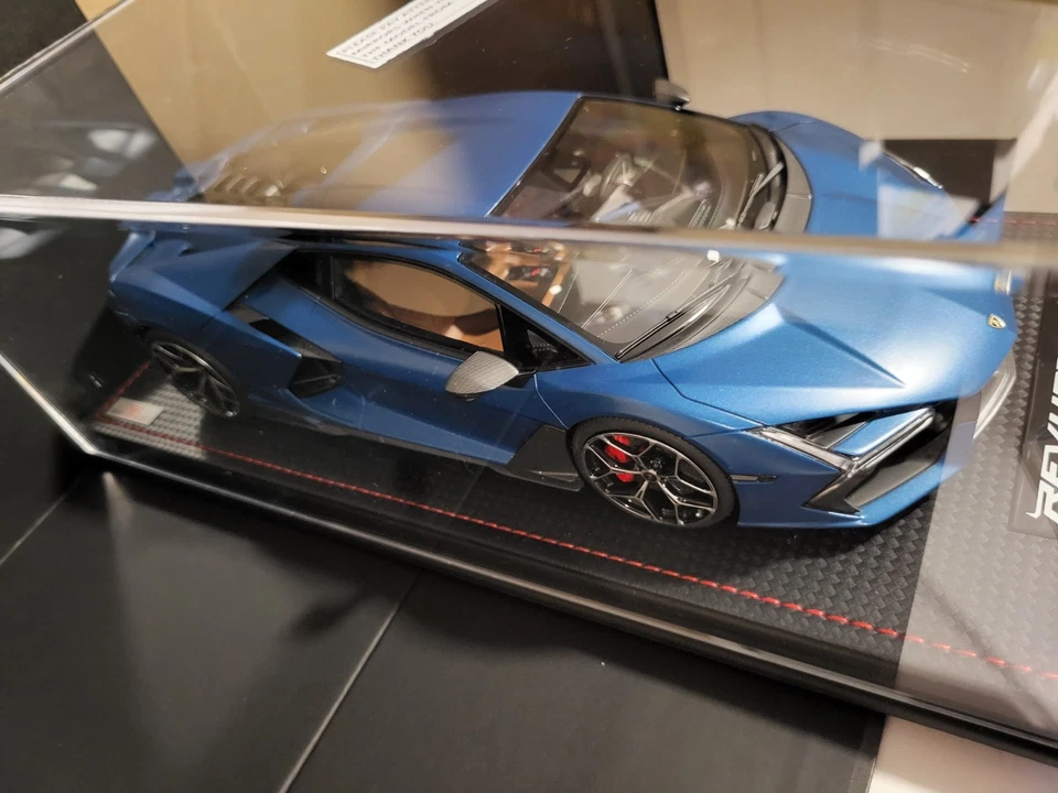 LAMBORGHINI REVUELTO 1/18 BLU MEHIT MATT MR COLLECTION MODELS LAMBO058D - Immagine 4 di 4