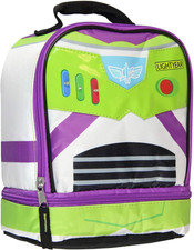 Toy Story Buzz Lightyear Dual Compartment Insulated Light up Lunch Bag Tote 10"