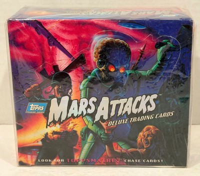 1994 Mars Attacks Deluxe Vintage Trading Card Box 36 Packs Topps Factory Sealed