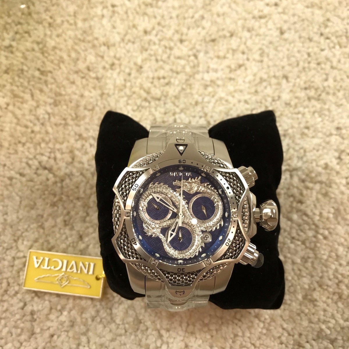 Invicta Reserve Venom Swiss Ronda Z60 FE Caliber Mens Watch 52.5mm
