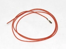 22 AWG stranded button hook up wire .187 quick connect, 3 feet Orange, Jamma