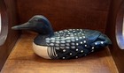 Vintage Beautiful Wood Carved Duck Figurine 10.5" Long, Hand-painted Opens!  — photo 2