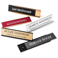 Personalized Desk Name Plates - Custom Office Wall or Desk Name Plates With A...