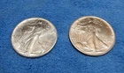 Vintage 1991 American Silver Eagle 1 T Oz .999 Lot of 2 #008
