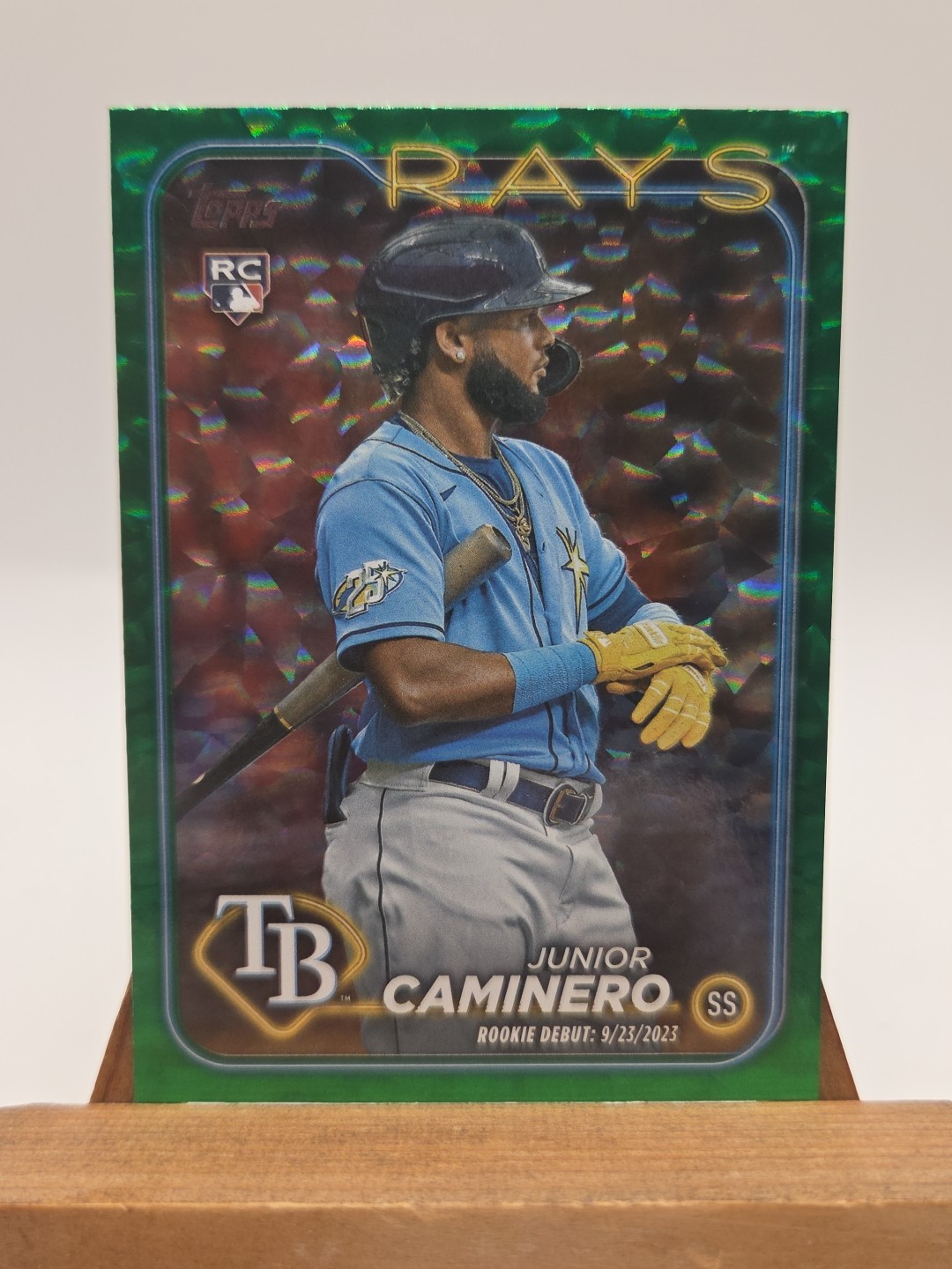 Junior Caminero 2024 Topps Update Green Foil #417/499 Rookie #US223