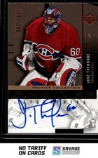 2002-03 Upper Deck Premier Signatures Auto Black Jose Theodore /100 #JT Montreal