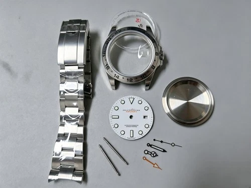 DIY 42mm Watch Components + Hands + Dial + Strap for 3285 Movement
