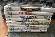 Nintendo Wii Game Bundle Lot of 8 Despicable Me Wii Fit Plus and More