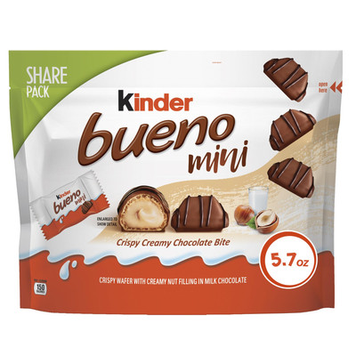 Kinder Bueno Mini Chocolate Hazelnut Candy Bars 5.7 Ounce Share Size Bag