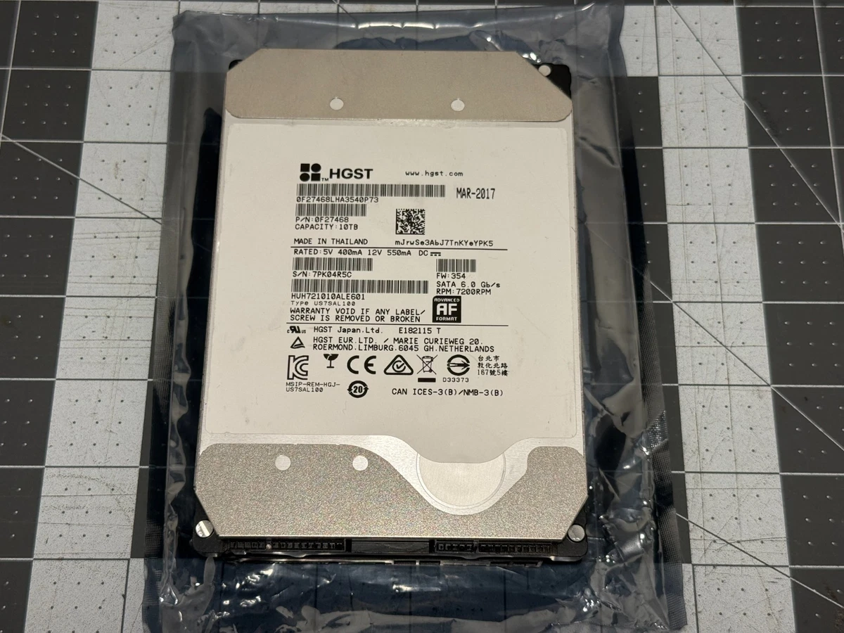 HGST Internal Hard Disk Drives 10 TB Storage Capacity for sale | eBay