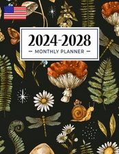 2024-2028 Monthly Planner: 5 Years from January 2024 through December 2028 with 