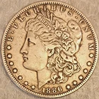 1886-O Morgan Silver Dollar  - Looks XF/AU -  UNIMPOSSIBLE FIND!