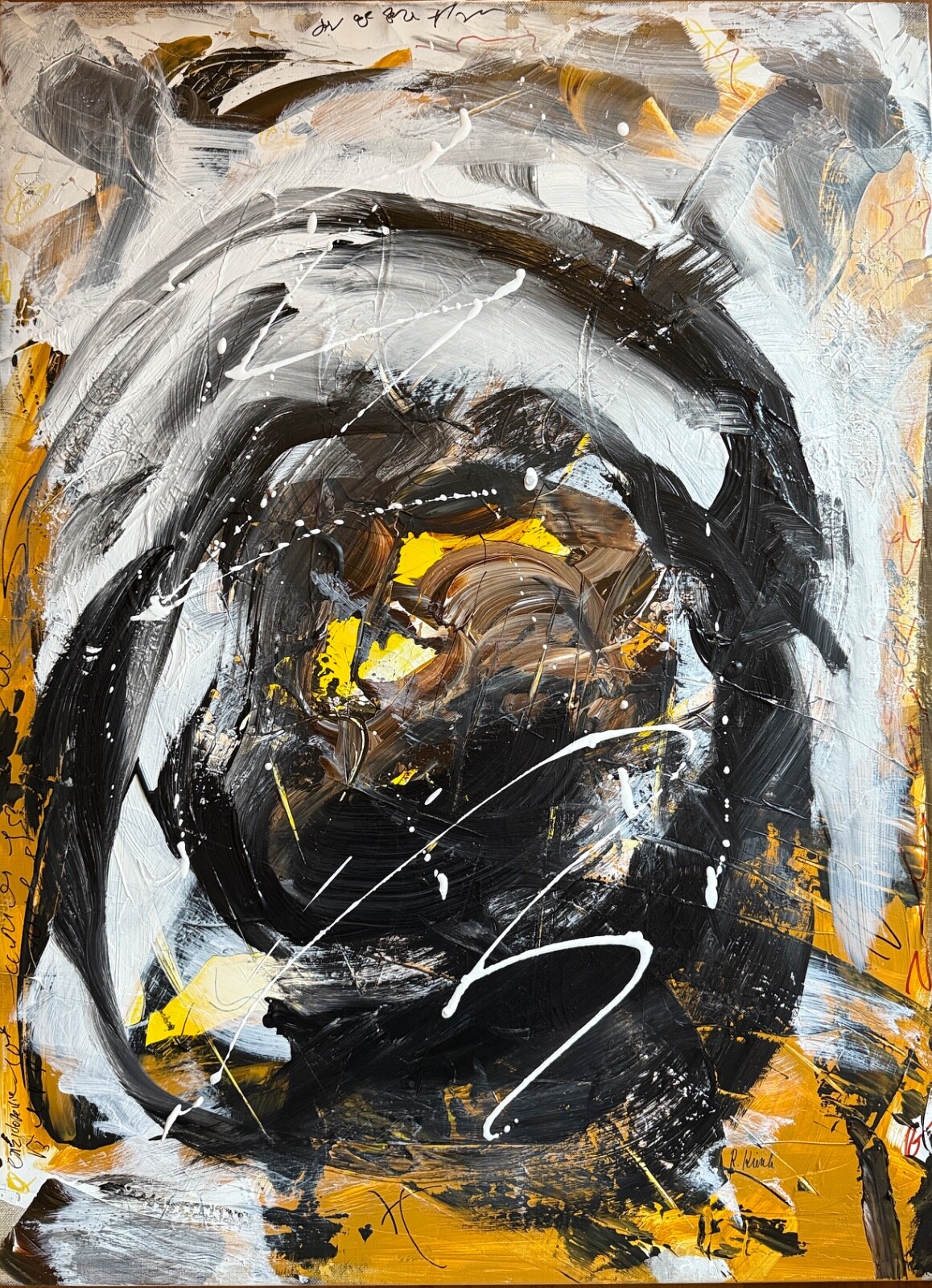 KienleArts Abstract Art Acrylic Modern Painting Original Painting 60x80 Picture 480