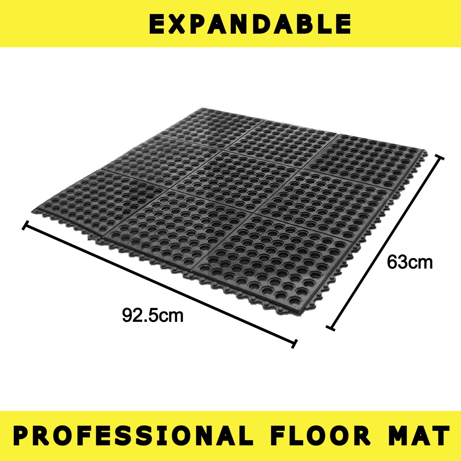 Rubber Flooring Matting Heavy Duty Mat Garage Work Warehouse Rubber Mat