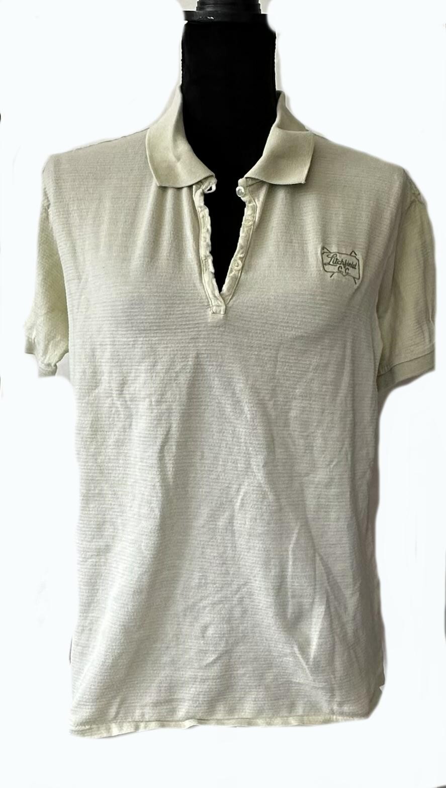 Light Sage Ladies Polo Shirt - Cooool Cotton/Poly Blend, 3-Button Golf Logo, Size XL-image
