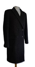 Holland&holland Coat Brown-blue Fleck Wool Lined Size 12 New With Out Tags