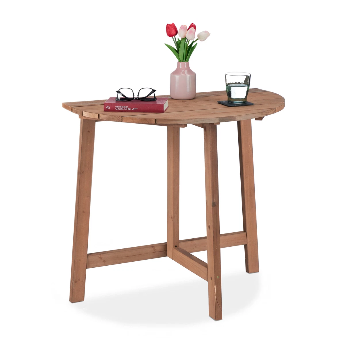 Folding Table Half Round Folding Wall Wooden Table Outdoor Table