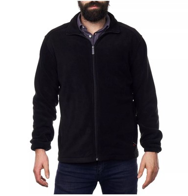 Alpine Swiss Trent Mens Full Zip Up Fleece Jacket Soft Casual Warm Zipper Coat L