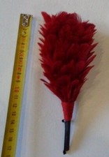 Plumet de couleur  rouge pour casque de Cuirassier, vers 1880-1900 environ.Lot 2