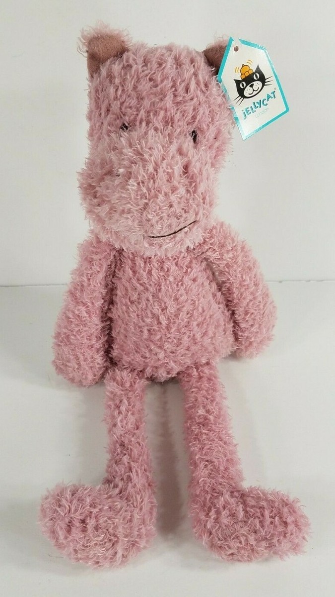 タグ付き！ Wild Thing Hippo カバ ぬいぐるみ NWT Jellycat London pink Wild Thing Hippo 16 inch plush stuffed