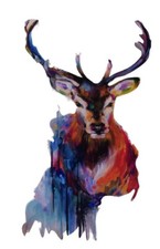 Painted Buck Deer Decals Stickers Fit All Truck Suv Hunting Bow Family Hearts