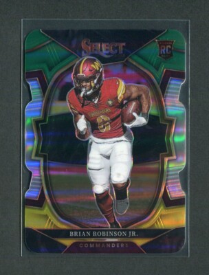 2022 Panini Select - #78 Brian Robinson Jr. [Green/Yellow Die-Cut] Rookie RC