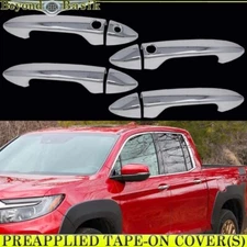 2017-2023 2024 2025 Honda Ridgeline CHROME Door Handle COVERS W/ Smart Keyholes