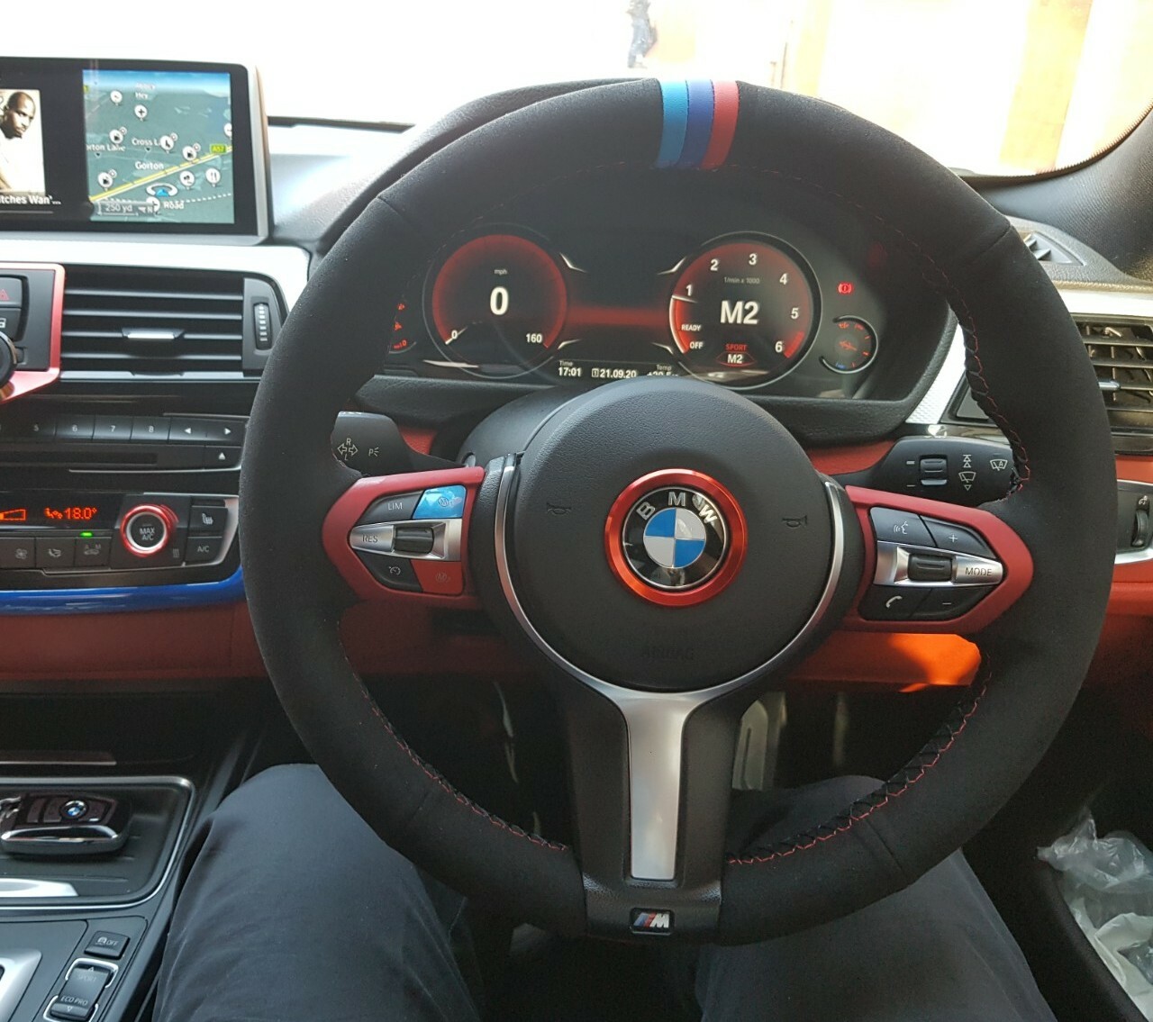 BMW ALCANTARA STEERING WHEEL COVER TRI F32 F30 F34 F87 M2 F80 M3 F82