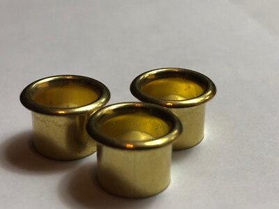 3- DRUM AIR vent Grommet (Fits 60 s-80 s Ludwig)& Others 7/16x 5/16  Brass