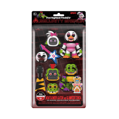 SNAPS! Montgomery Gator and Glamrock Chica 2-Pack FNAF Five Nights At Freddys