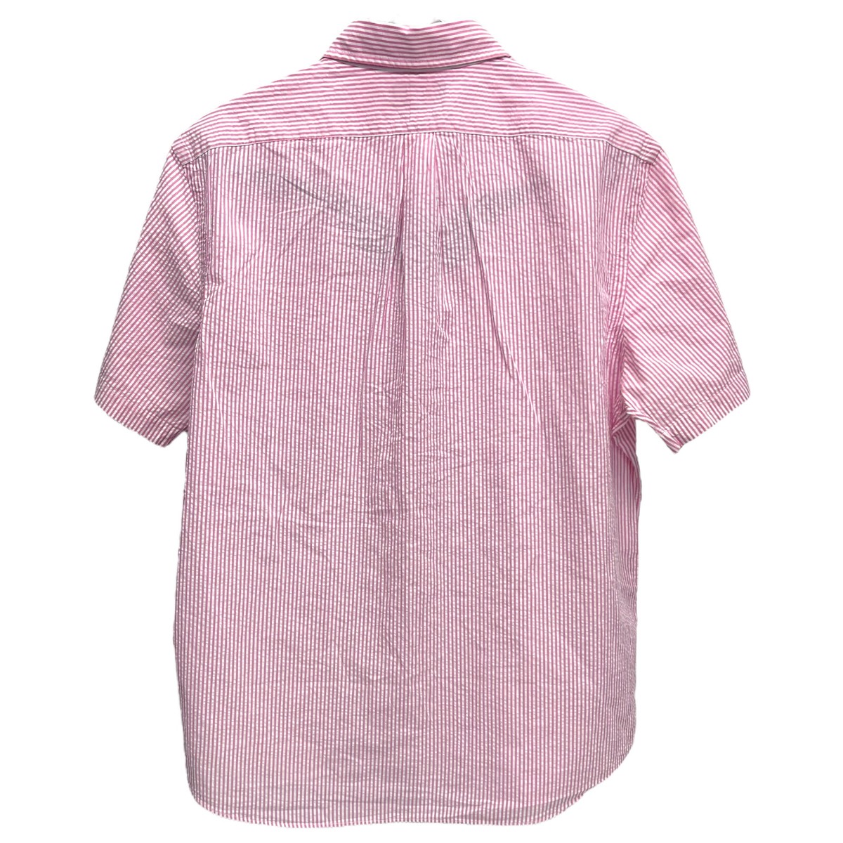 Polo Ralph Lauren RL Untucked Fit Seersucker Pink Stripe