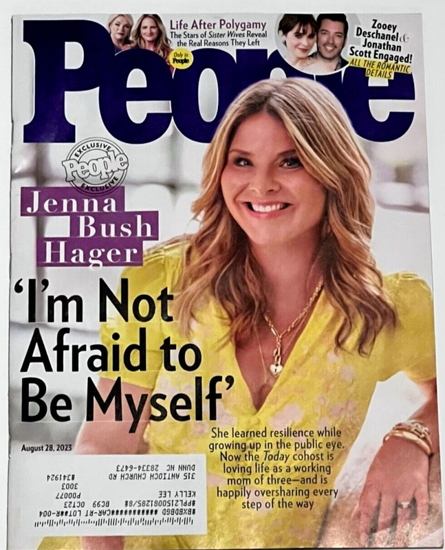 PEOPLE MAGAZINE August 28 2023 Jenna Bush Hager on COVER ** NEW ISSUE **